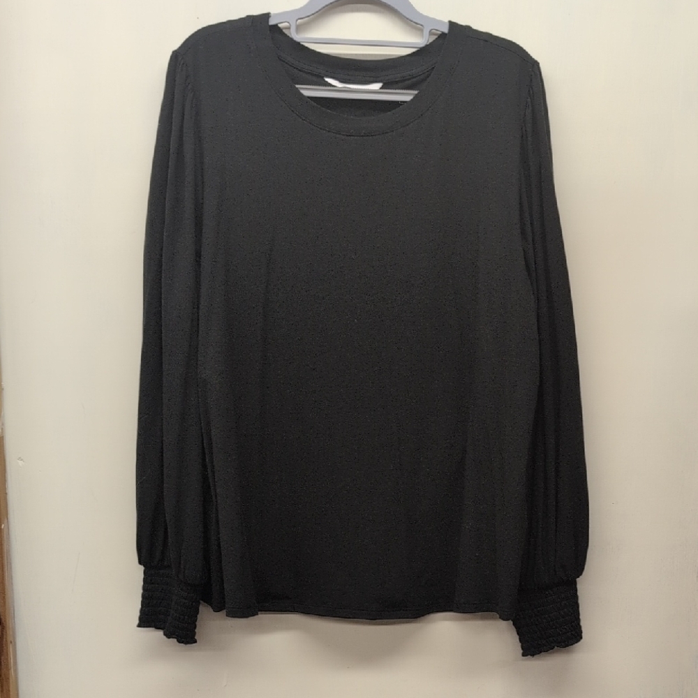 LC Lauren Conrad Black Long Sleeve Top